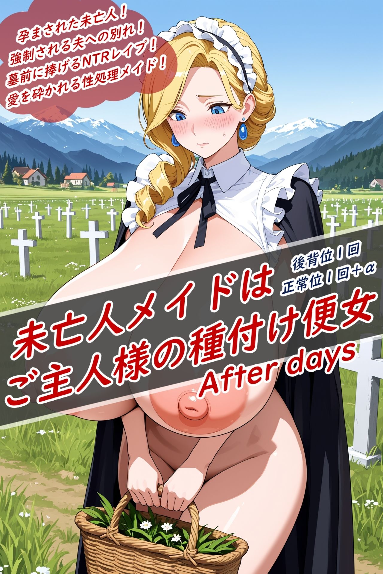 サンプル画像2:イラストノベル集『私達が妊娠した理由』(花祭真夏のAI工房) [d_663304]