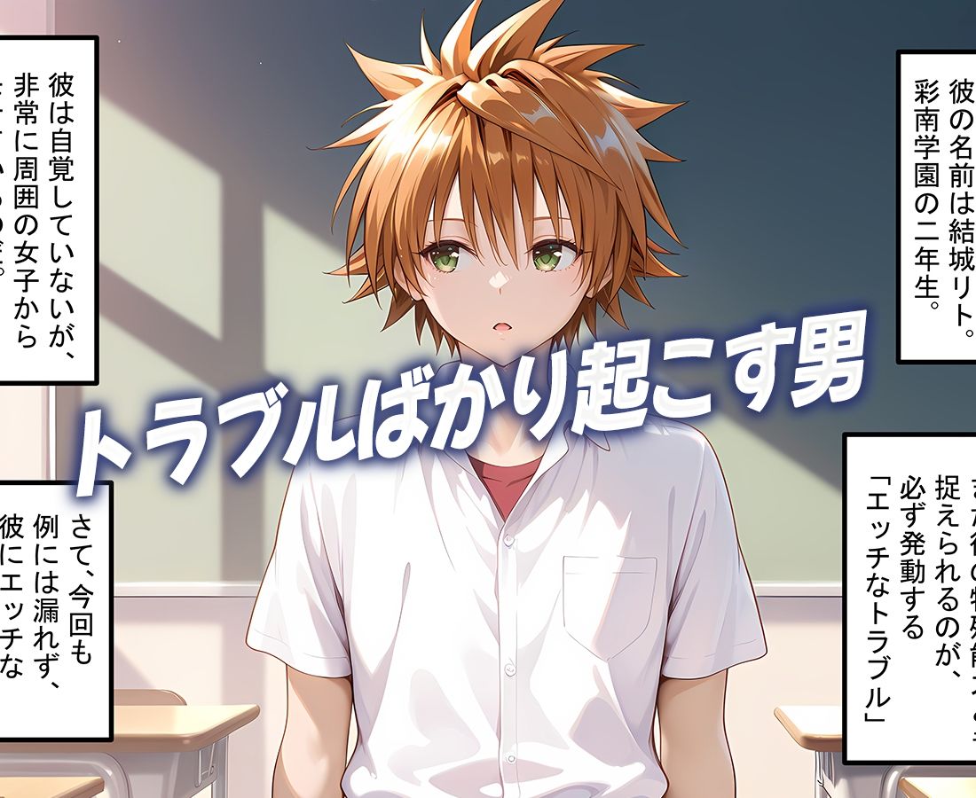 サンプル画像1:結城リトのハーレム化計画実現！  前編(10リットルの精子) [d_663418]