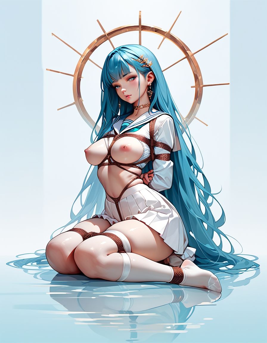 サンプル画像1:女子校生緊縛イラスト集1(同人集団とるとれす) [d_663435]