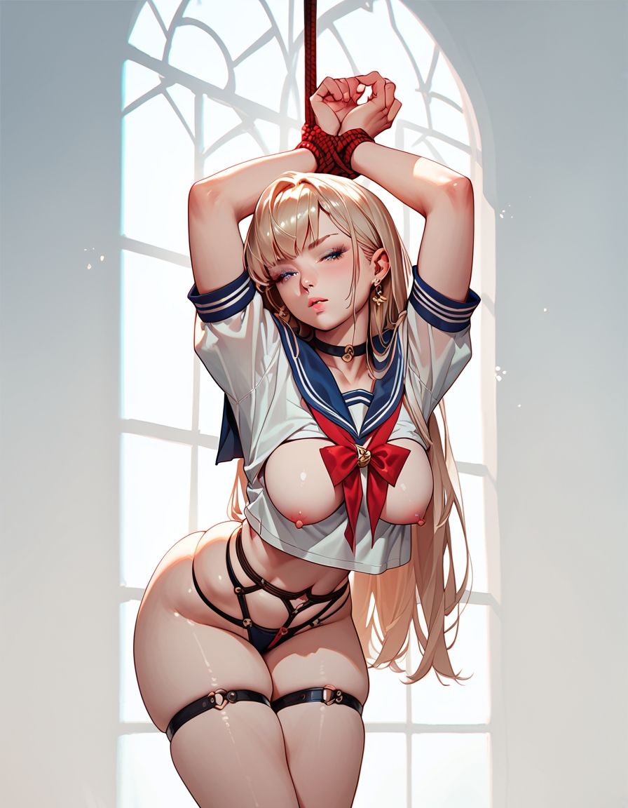 サンプル画像4:女子校生緊縛イラスト集2(同人集団とるとれす) [d_663439]