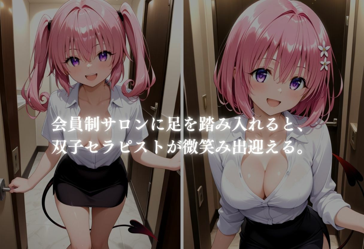 サンプル画像3:秘密の極上サロン〜双子セラピストのおもてなし〜 ナナ＆モモ編(ぎんなん) [d_663717]