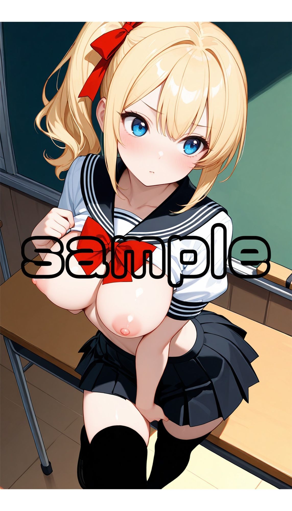 サンプル画像3:（画集）制服JKを見る！（縦型）(120×75の部屋) [d_663742]