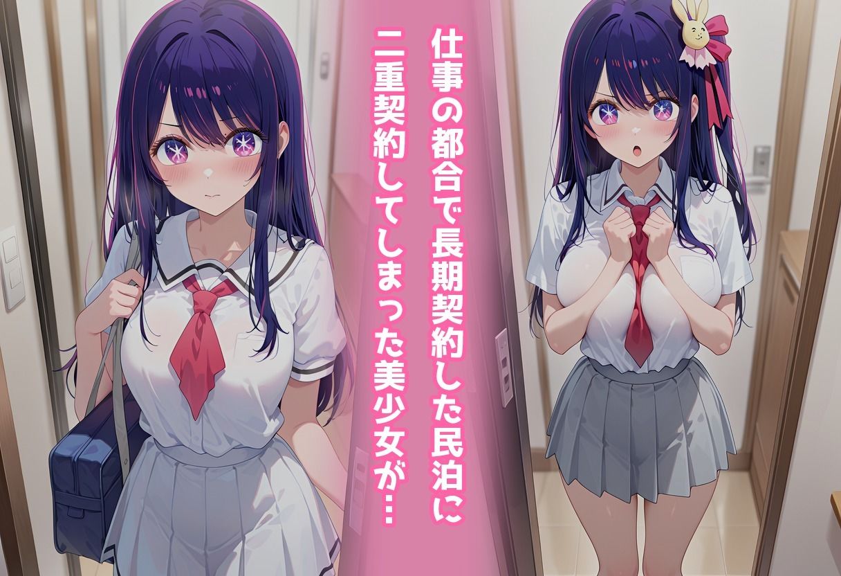 サンプル画像1:民泊トラブル！？…美少女と突然の強●ルームシェア性活〜星●アイ編〜(アイポスラボ) [d_663820]