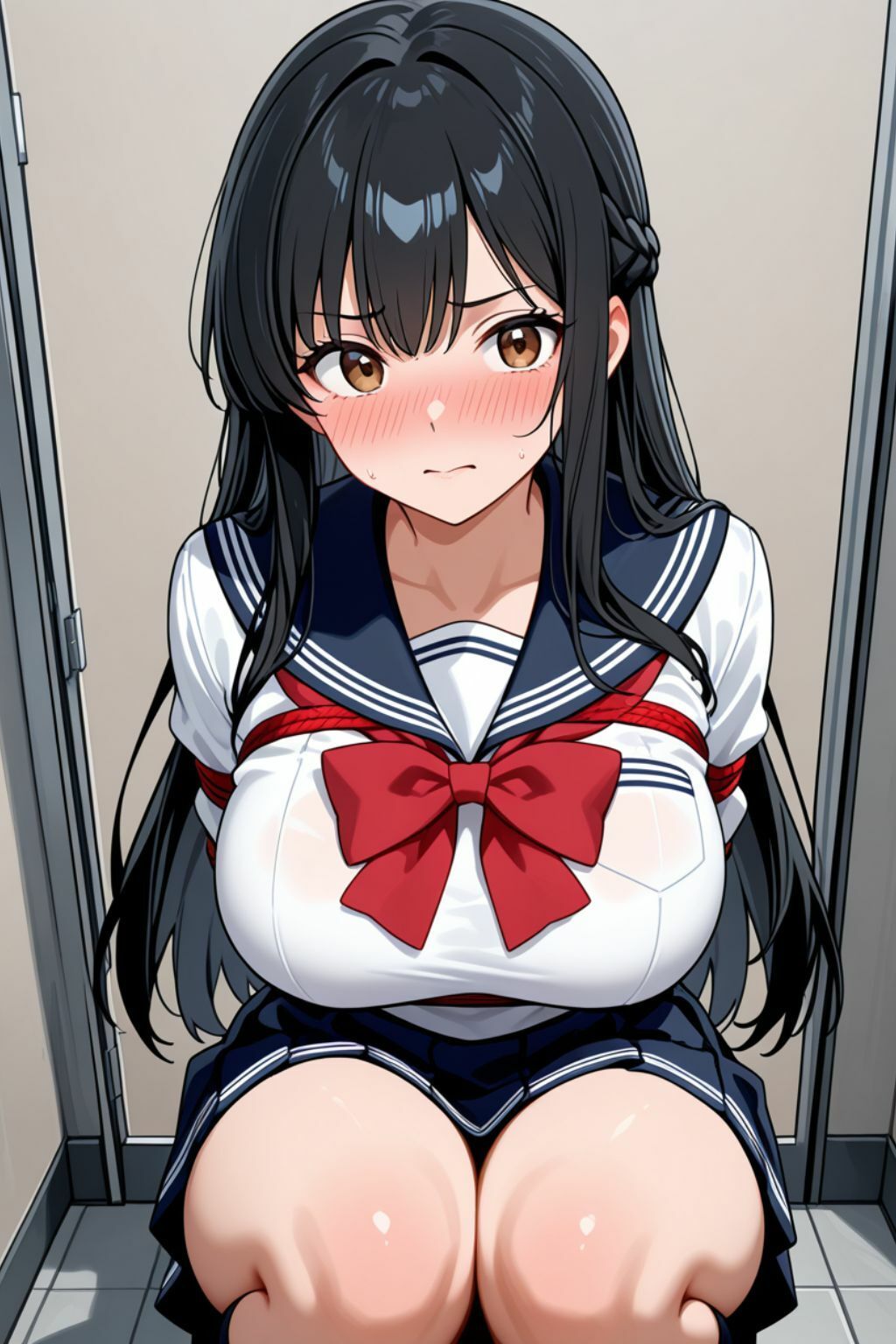 サンプル画像1:爆乳学園 恥辱の種付け:理性を失い快楽に溺れる肉便器たち(こひつじスタジオ) [d_663905]