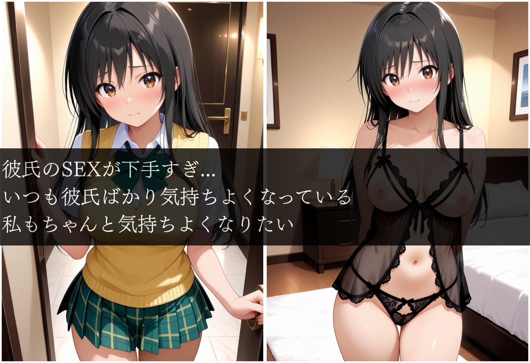 サンプル画像1:彼氏のSEXが下手すぎて女性用風俗で彼氏を忘れた夜古手川編(んはは) [d_663918]