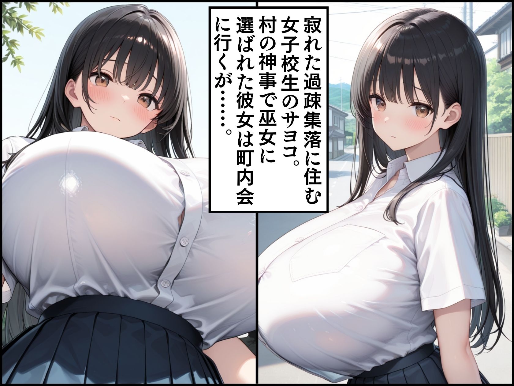 サンプル画像1:姦禁集落〜一ノ章〜過疎集落に住む女子校生は村の男の専用肉便器(しおれもん) [d_663921]