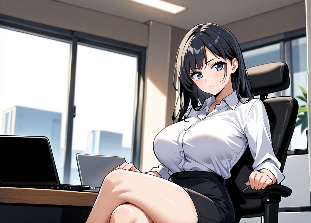 サンプル画像1:淫乱OLNO.1〜オフィスにいるあの子を(ミルクポテト) [d_663968]