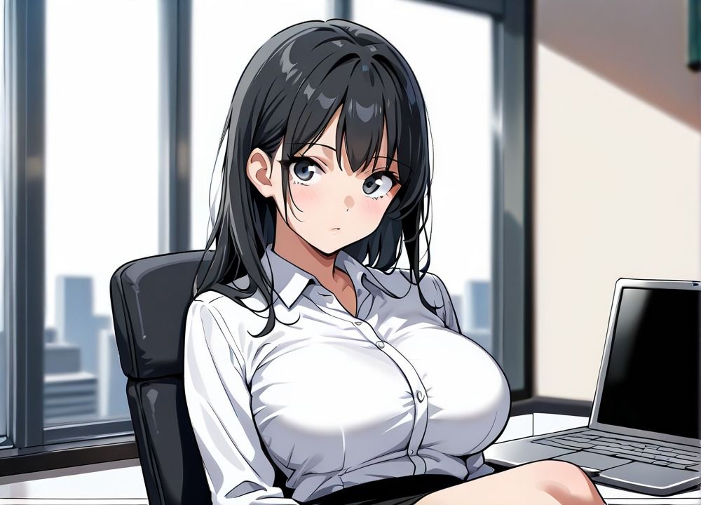 サンプル画像2:淫乱OLNO.1〜オフィスにいるあの子を(ミルクポテト) [d_663968]