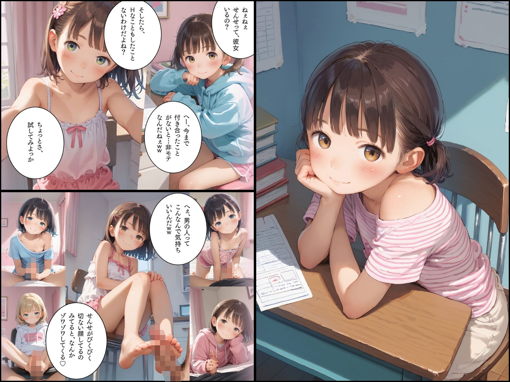 【総集編】家庭教師の僕が、処女で無自覚Sな少女に無邪気な笑顔で翻弄される話シリーズ全4作品 サンプル画像 3