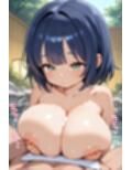 温泉宿に行ったら巨乳の女の子がエッチなサービスで生挿入してくれた「たくさん癒してあげます」