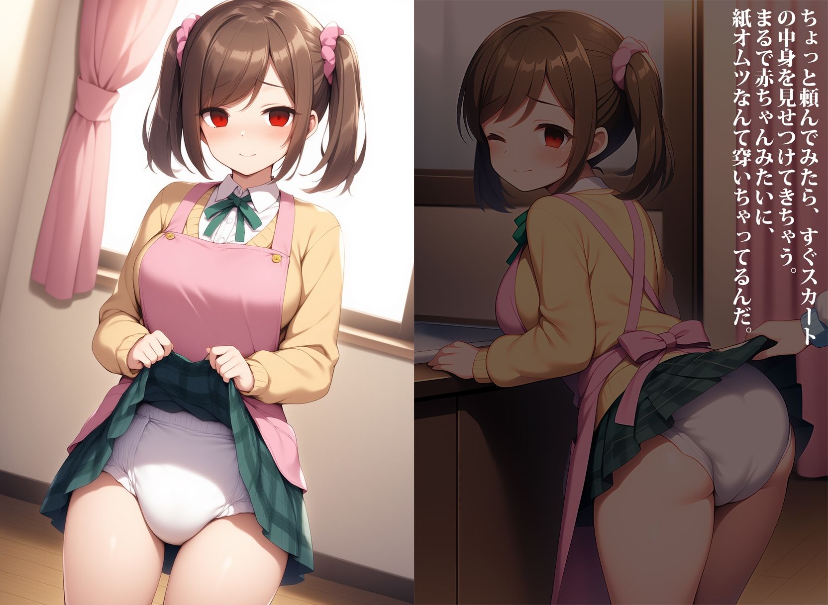 サンプル画像1:二重人格な保母さんは、精神退行で、すぐお漏らししちゃうの。(性癖ユガ芽) [d_664025]