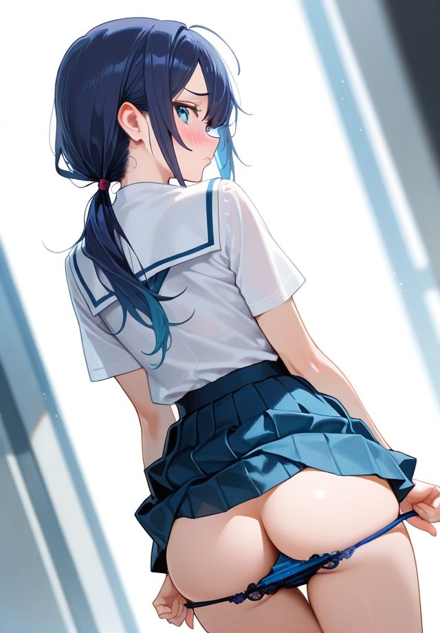 パンティ脱ぎかけ 桃尻娘 サンプル画像 7