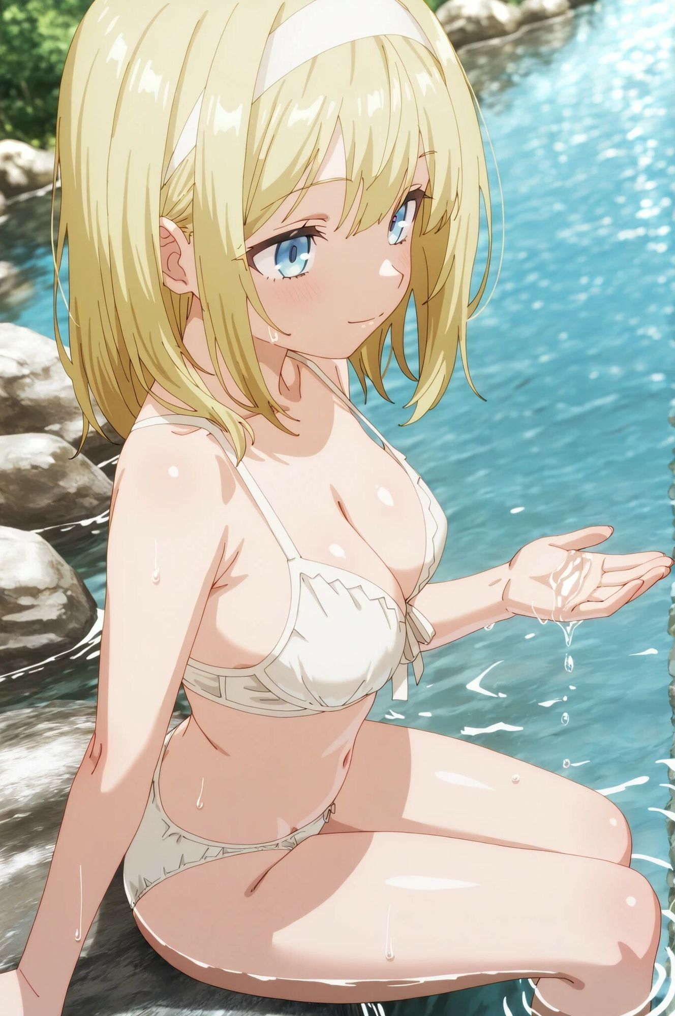 サンプル画像2:マジック風味  川で洗濯してたのに(ぬこの営み) [d_664363]