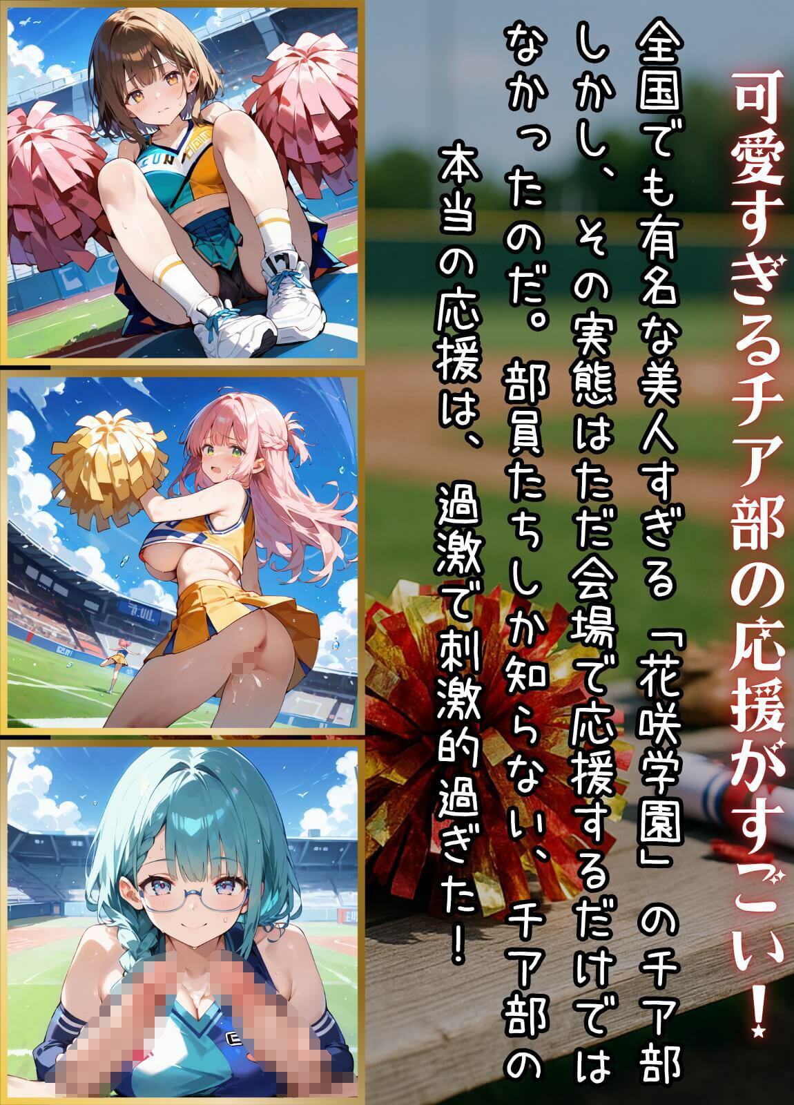 応援だけじゃ、物足りない！！エールは体で送ります！！！【厳選CG210枚収録】1