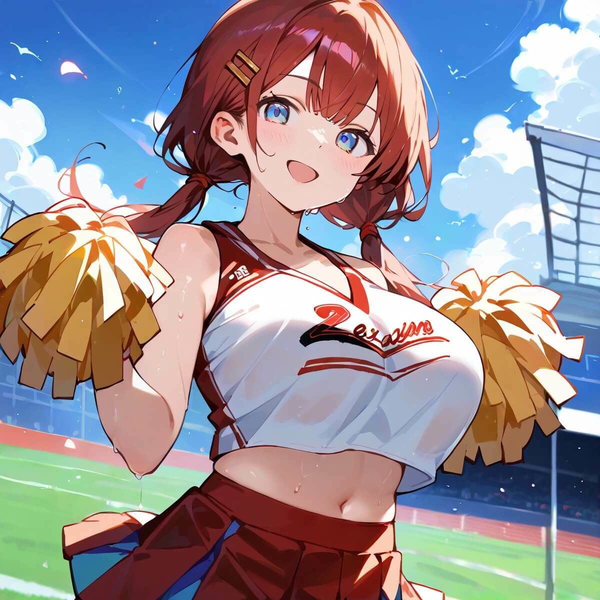 サンプル画像3:応援だけじゃ、物足りない！！エールは体で送ります！！！4【厳選CG210枚収録】(おねだり本舗) [d_664606]