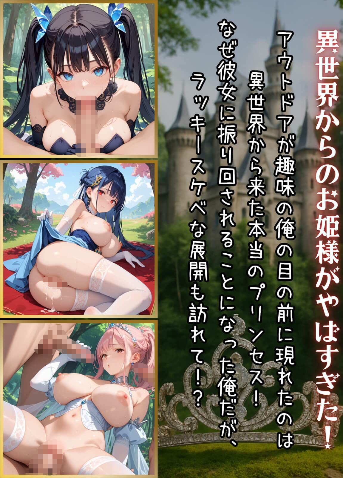 サンプル画像1:プリンセスと野獣たち！異世界のお姫様をめちゃくちゃにします！【厳選CG240枚収録】(おねだり本舗) [d_664608]