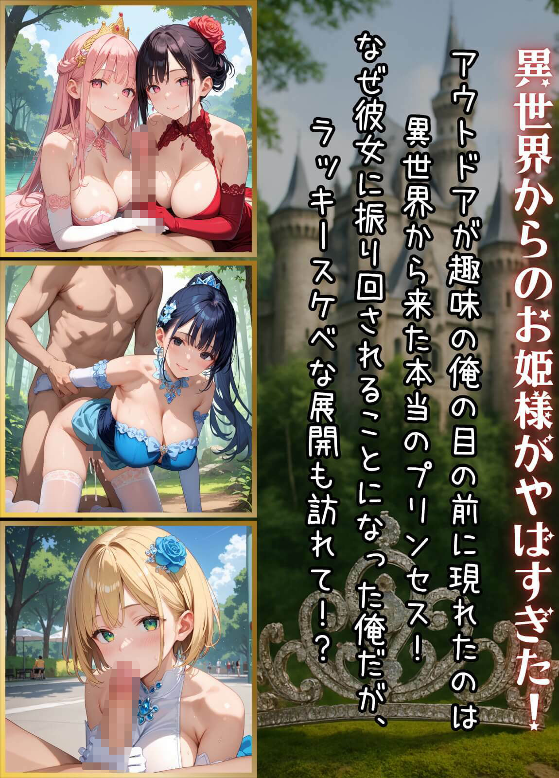 サンプル画像1:プリンセスと野獣たち！異世界のお姫様をめちゃくちゃにします！2【厳選CG240枚収録】(おねだり本舗) [d_664610]