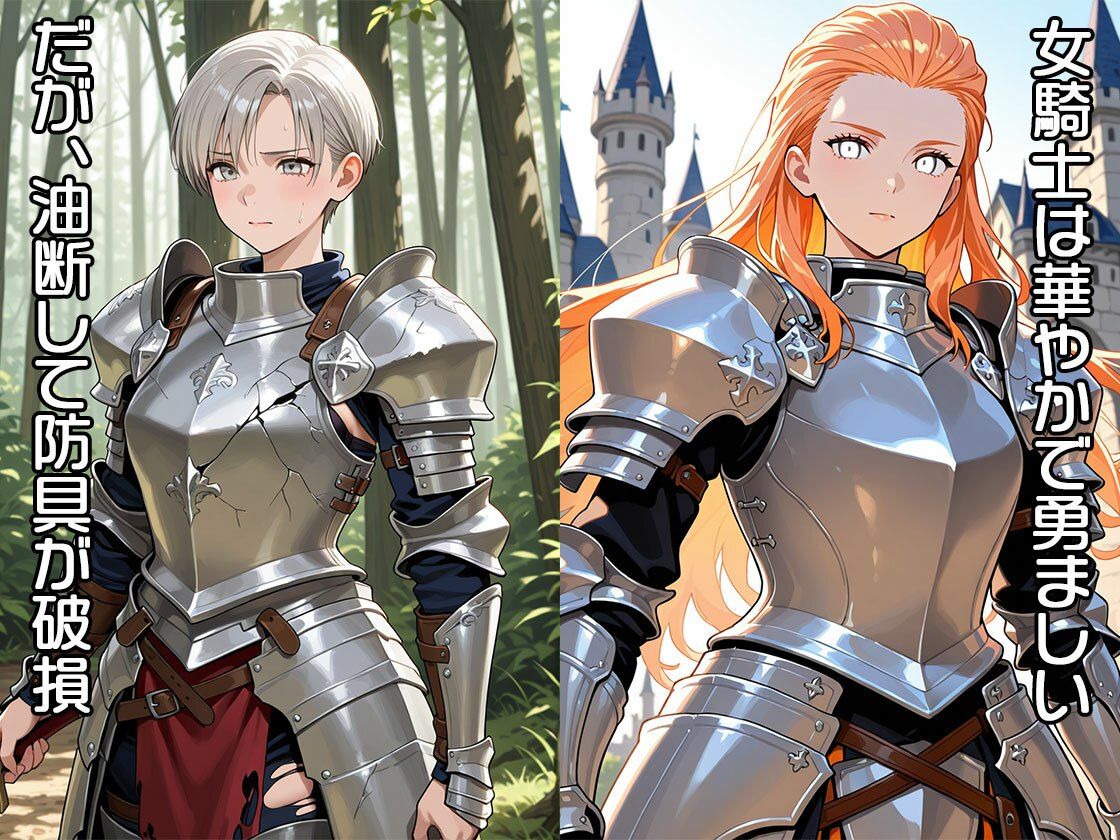 ゴブリンの森で罠に掛かった女騎士様は酷い目に合う（CG100枚） 画像1