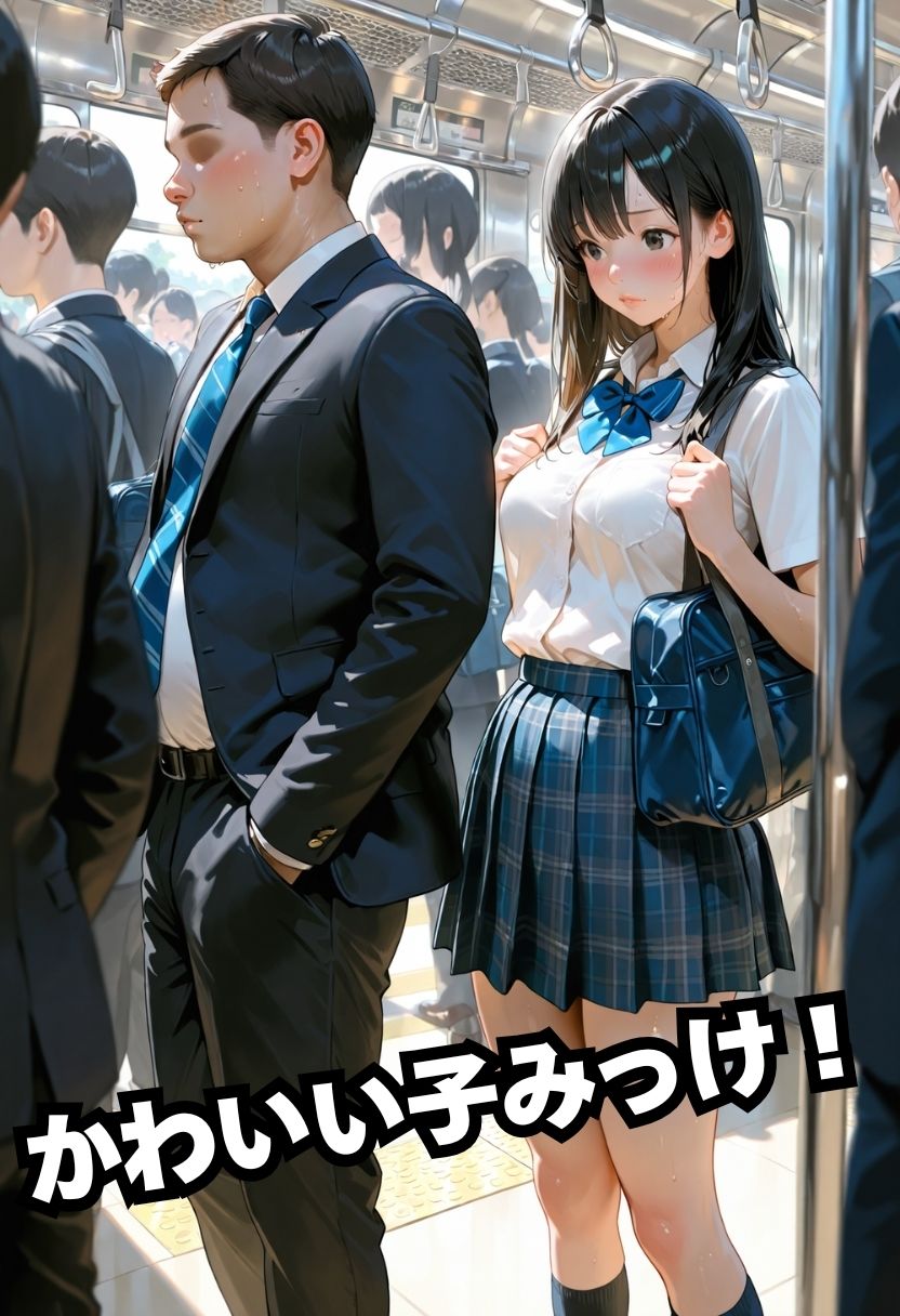 サンプル画像1:電車で雑魚マンコに絶頂管理！！(まんチカン) [d_664704]