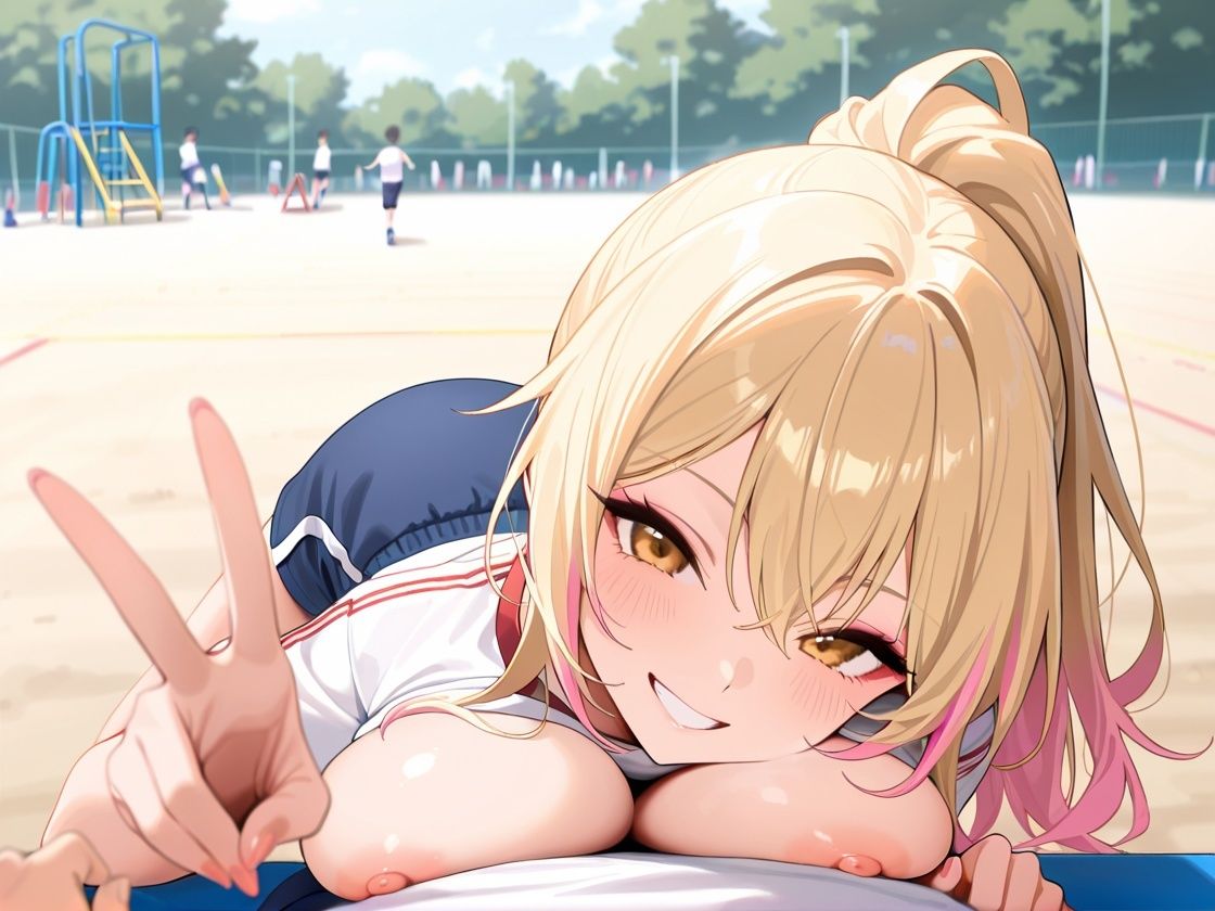 サンプル画像3:射精大会 -爆乳ブルマ体育祭編- -School Sex- 【CG500枚】(おとぼけレインボー) [d_664727]
