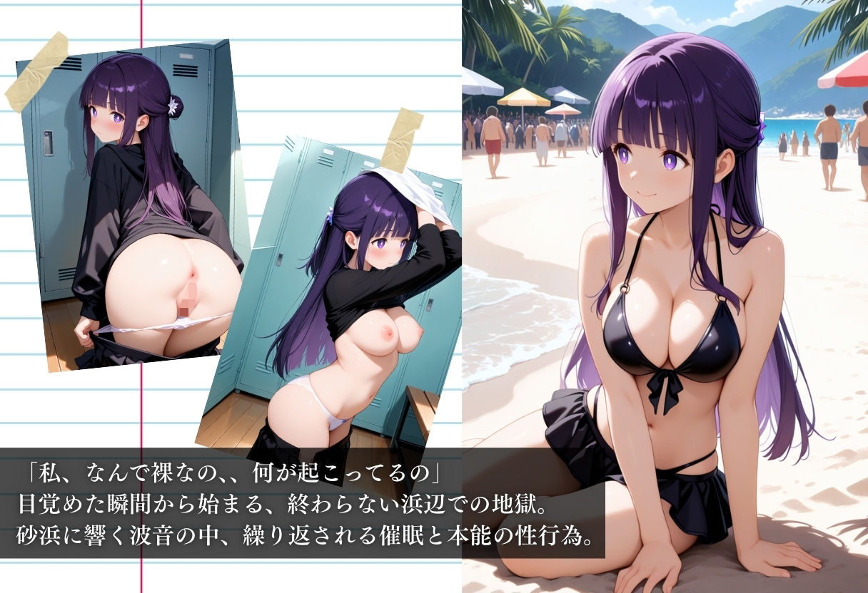 ビーチで催● メチャクチャに犯●れ妊娠確定してしまうフェルン。気づいた時には手遅れだった。 画像1