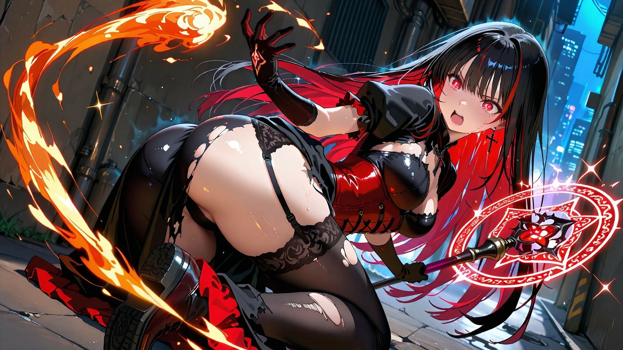 サンプル画像3:僕と契約した魔法少女がオークに凌●される vol.3(種付けプレス加工株式会社) [d_664900]