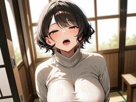 サンプル画像2:彼女持ちの僕のお見舞いに来たビッチな巨乳先輩に耐えきれず、朝まで浮気SEXした話。(オズのアダルト使い) [d_664913]