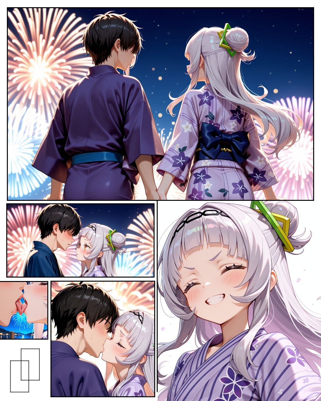 【無料エロ漫画】d_665053 シ〇ンと夏祭りと花火と…(妄想コレクション)