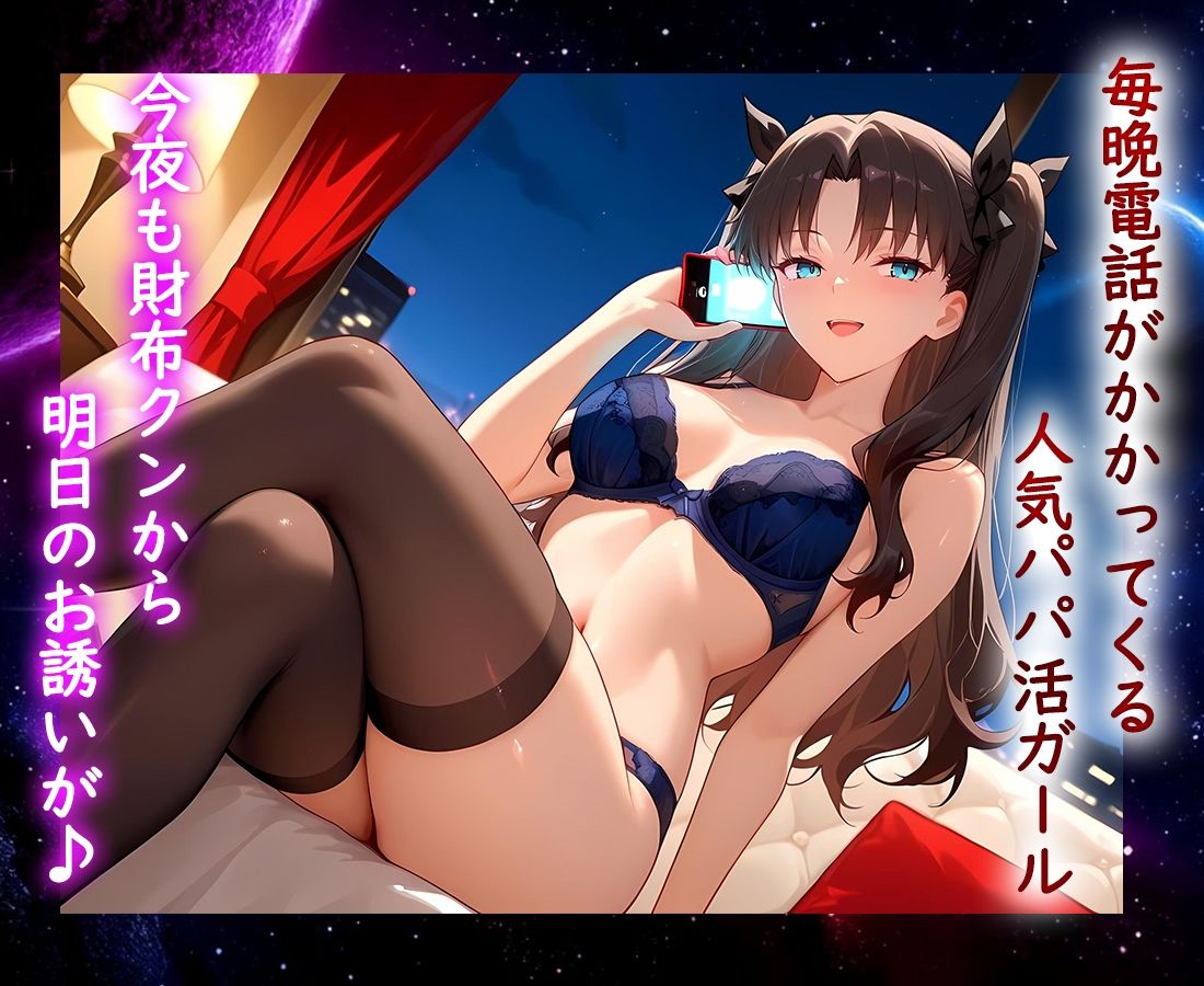 サンプル画像1:パパ活ヒロイン 〜今日もマンコで稼ぎます〜  遠坂リン編(おまんこ?楽部) [d_665125]