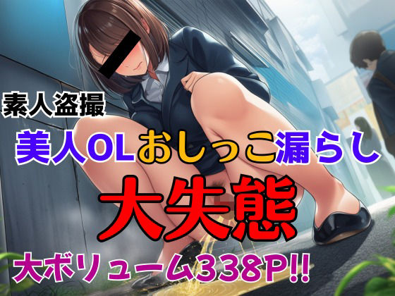 素人盗撮 美人OLおしっこ漏らし 大失態