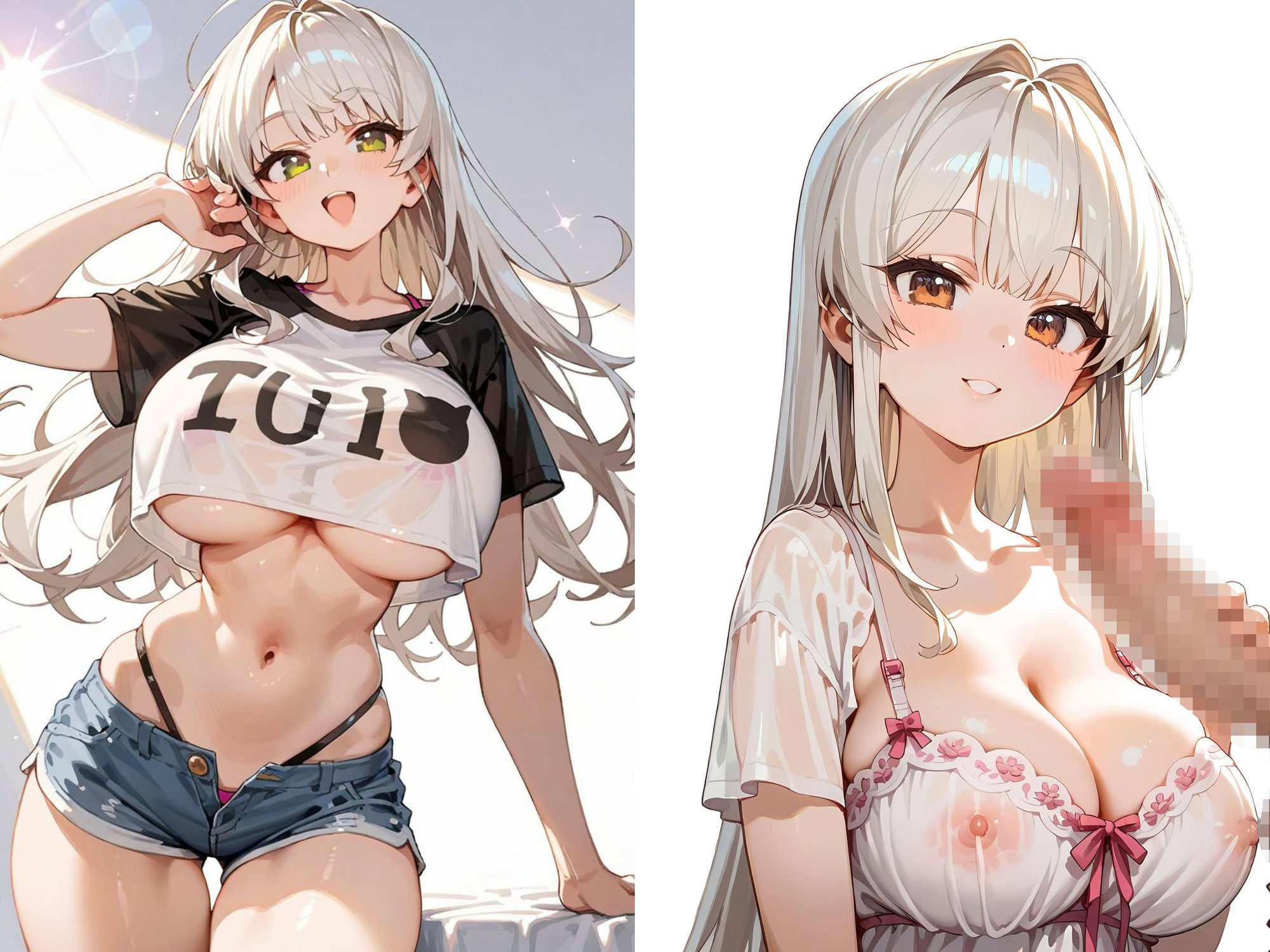 夏、透けTと誘惑のショーパン娘。- 美少女CG集 サンプル画像 7