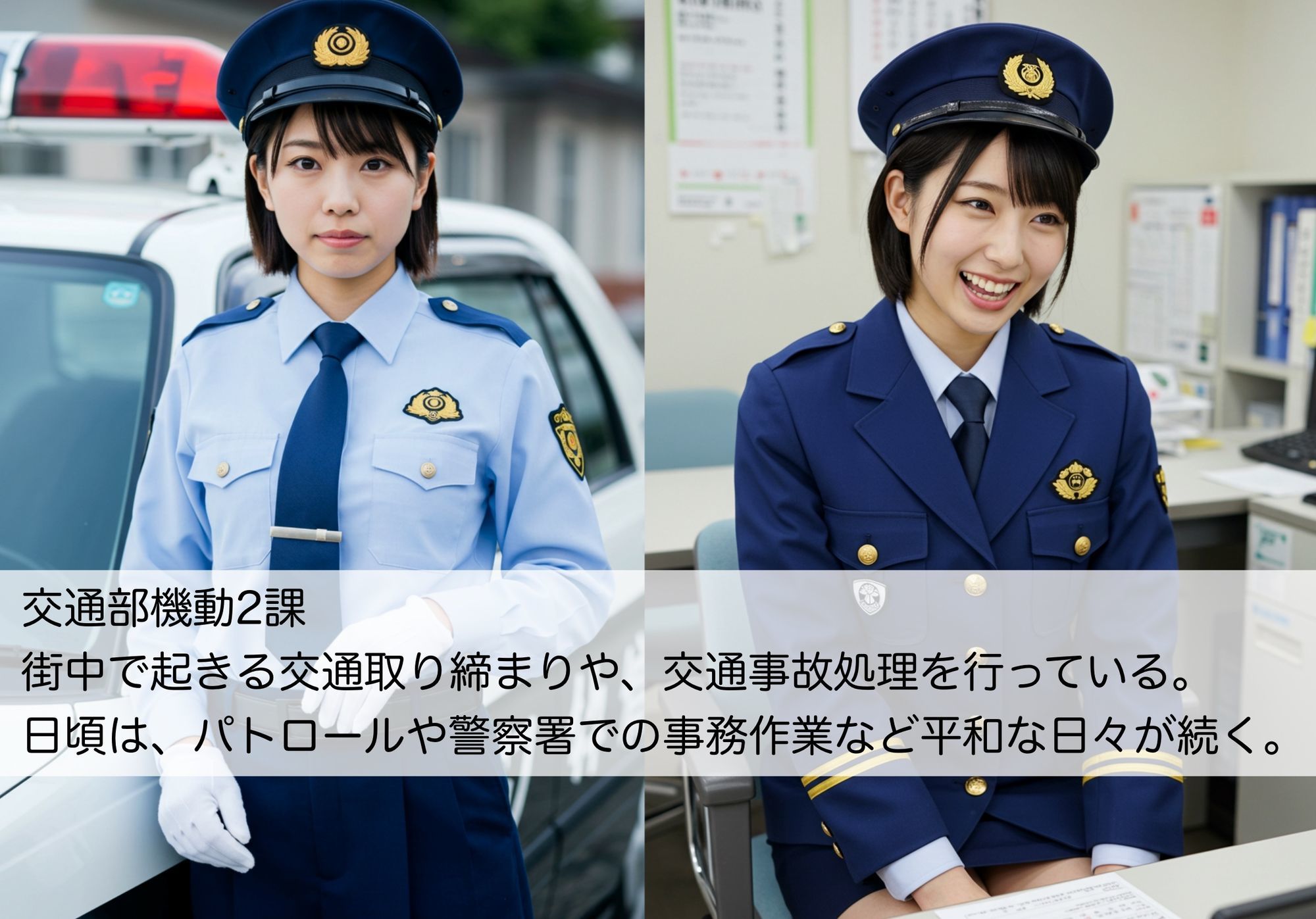 サンプル画像1:超絶警察官  出動！交通部機動2課！(AI-AYA) [d_665236]