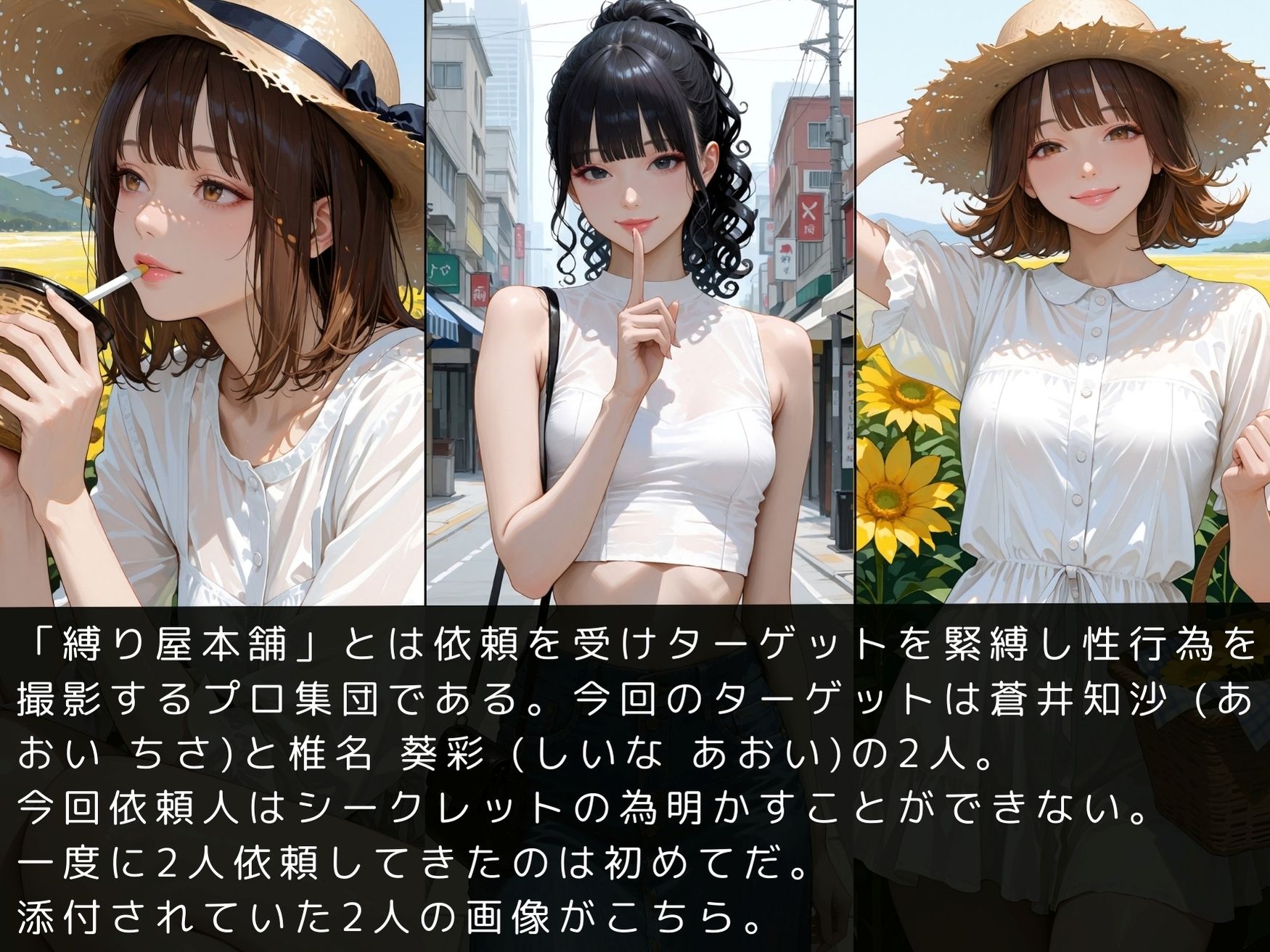 サンプル画像5:縛り屋本舗〜蒼井 知沙と椎名 葵彩の緊縛報告書(mapuememaru) [d_665287]