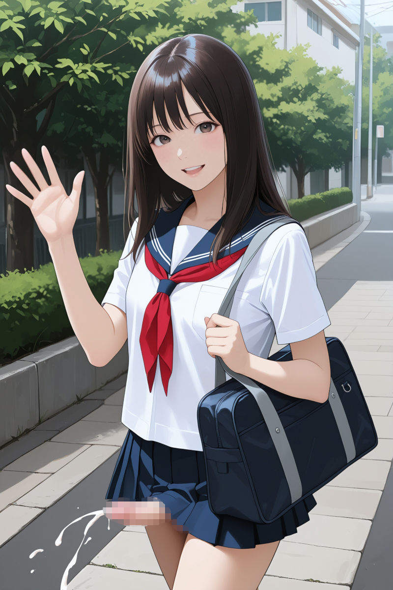 サンプル画像1:触ってないのに勝手に出ちゃう！ふたなり娘ノーハンド射精(モエンプト) [d_665326]