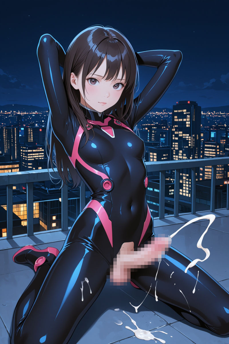 触ってないのに勝手に出ちゃう！ふたなり娘ノーハンド射精 画像3