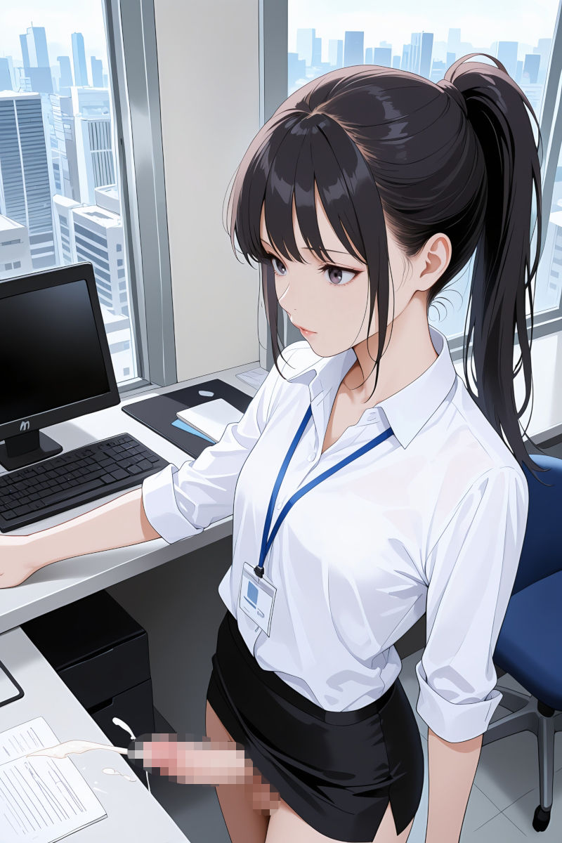 触ってないのに勝手に出ちゃう！ふたなり娘ノーハンド射精 画像4