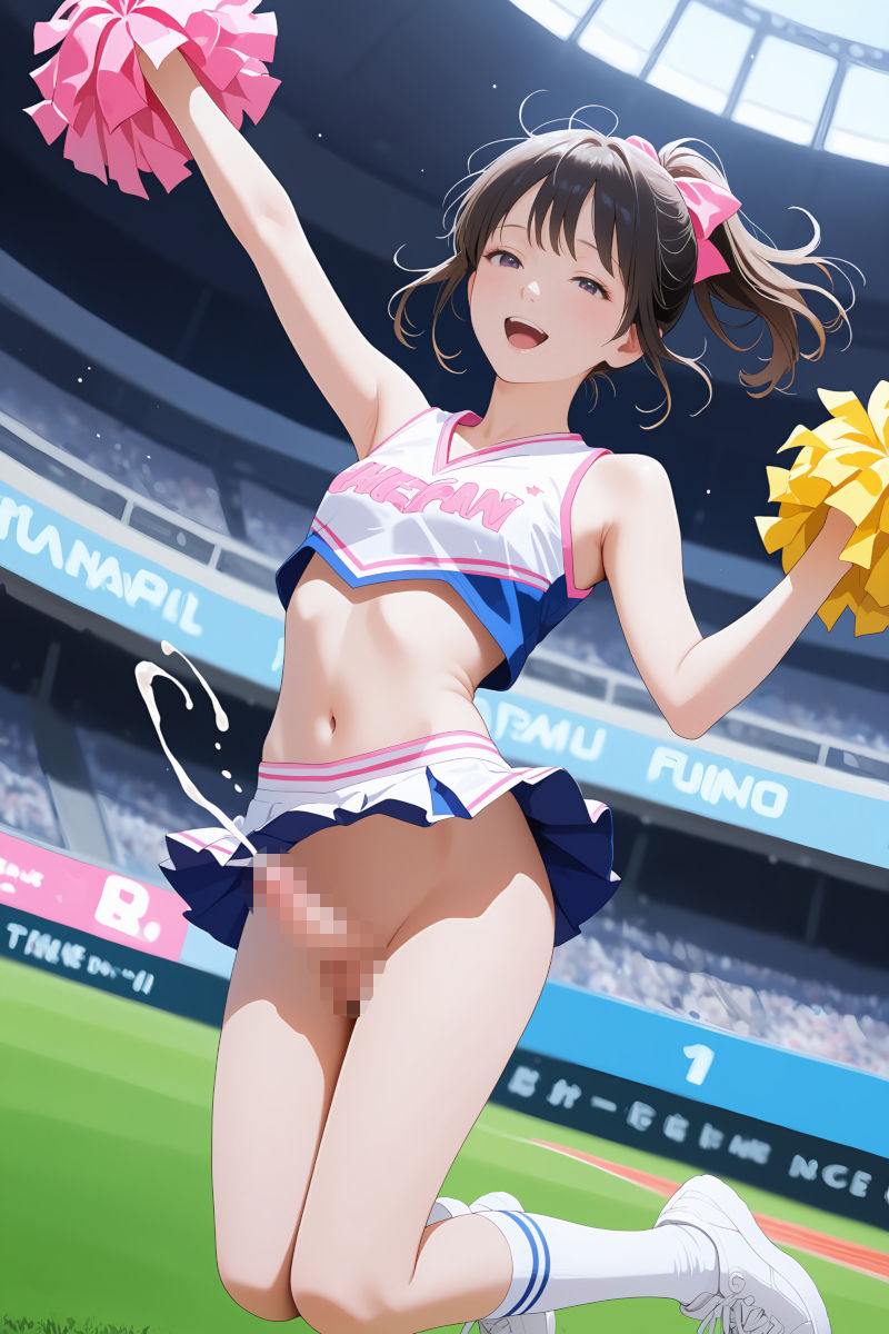 触ってないのに勝手に出ちゃう！ふたなり娘ノーハンド射精 画像8