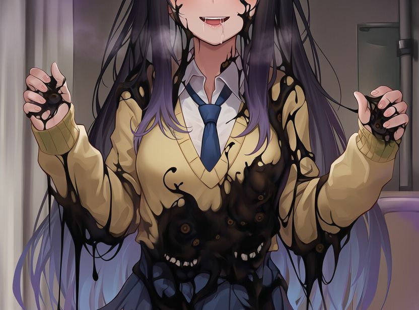 サンプル画像5:みえルンです〜霊感少女の悪霊憑依BADEND〜(かしわぎ) [d_665340]