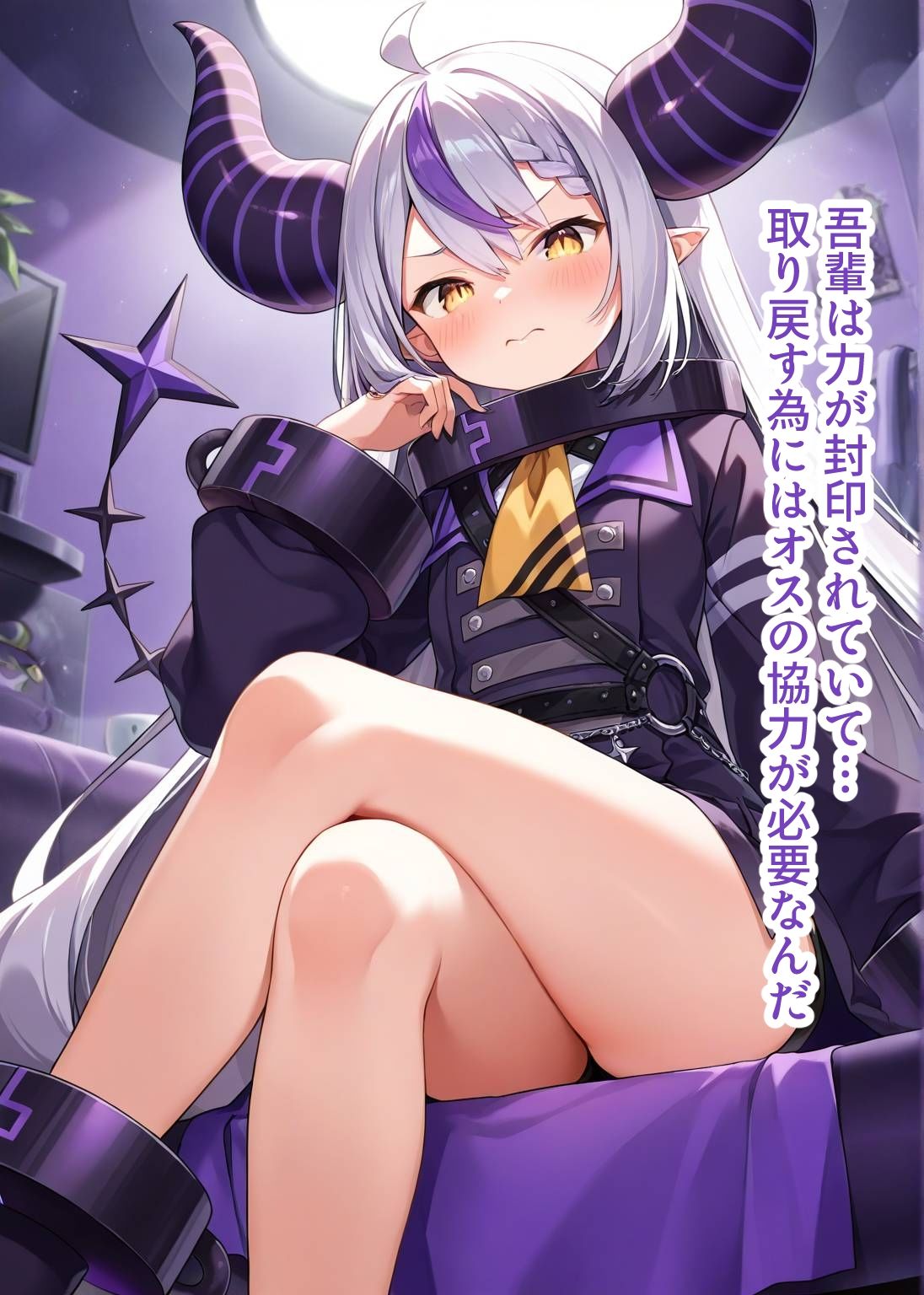 サンプル画像4:推しのVとセックスする話【ラ〇ラス・ダークネス】(Vtuberとイチャラブえっちするサークル) [d_665579]