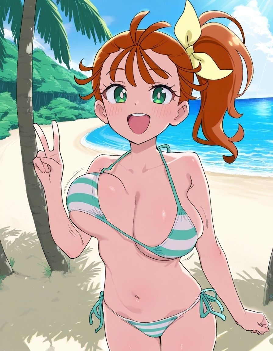 【お〇さんx寝取られ】おっさんにナンパされるプ〇キュア  夏〇まなつ 画像1
