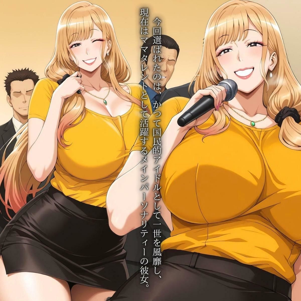 サンプル画像2:今年もヤります メインパーソナリティー【元アイドルママタレント編】24時間耐久(AI美人クラブ) [d_665787]