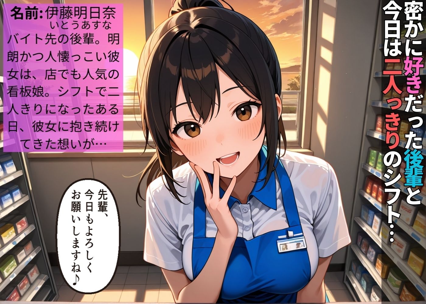バ先の無防備な後輩に理性崩壊し中出し性調教【女子校生】【NTR】【種付けプレス】【CGイラスト500枚】 画像1
