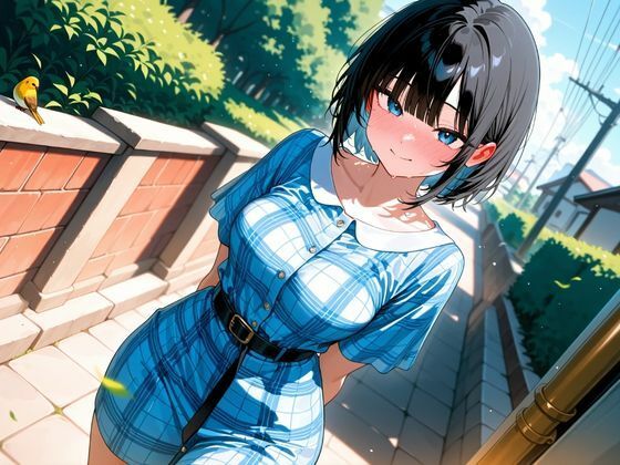 サンプル画像2:会社に内緒で付き合っている大好きな後輩と出張中に内緒でコスプレSEX（リゼロ レム編）(オズのアダルト使い) [d_665819]