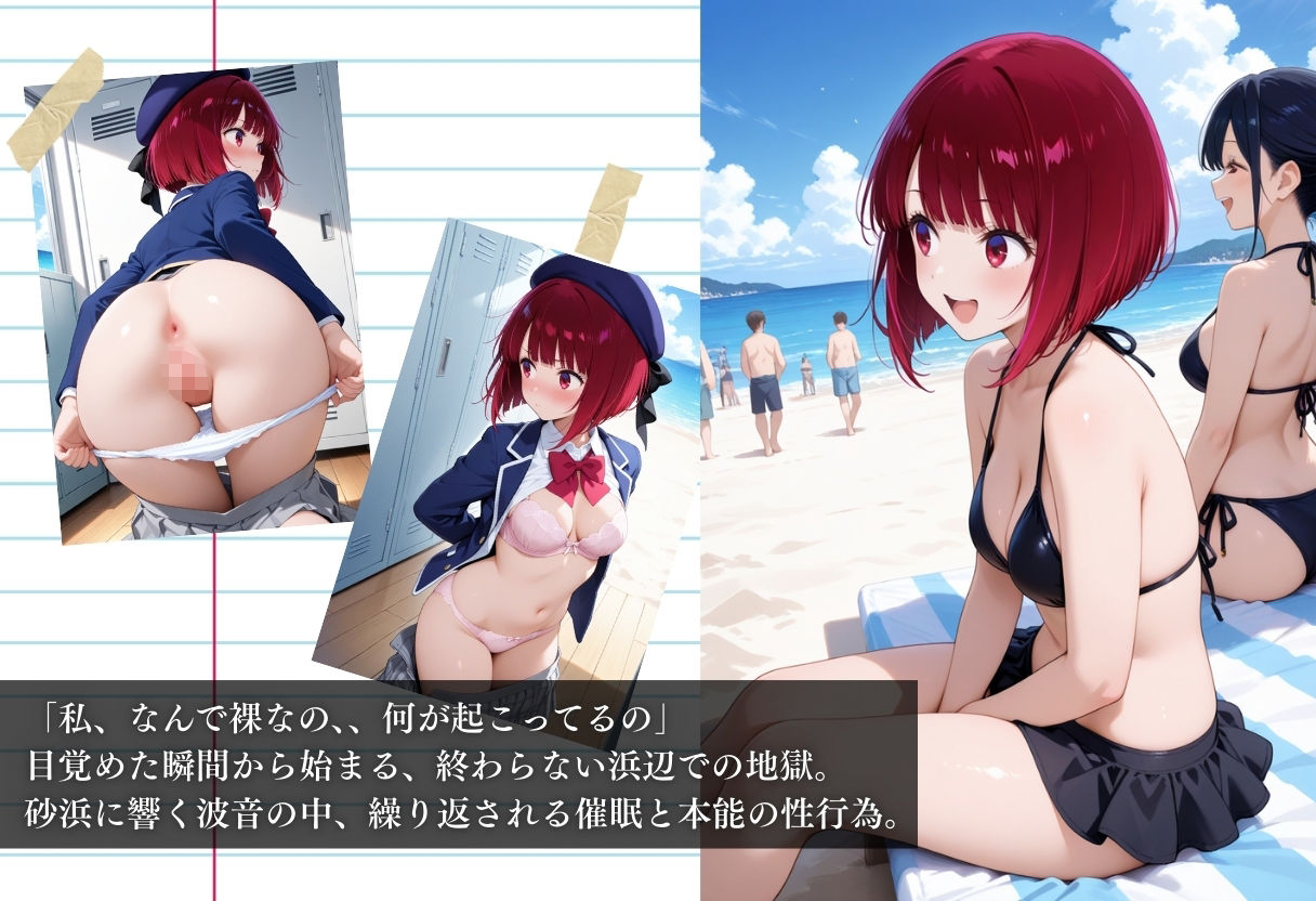 サンプル画像1:ビーチで催● メチャクチャに犯●れ妊娠確定してしまう有馬かな。気づいた時には手遅れだった。(NEXTAI) [d_665841]