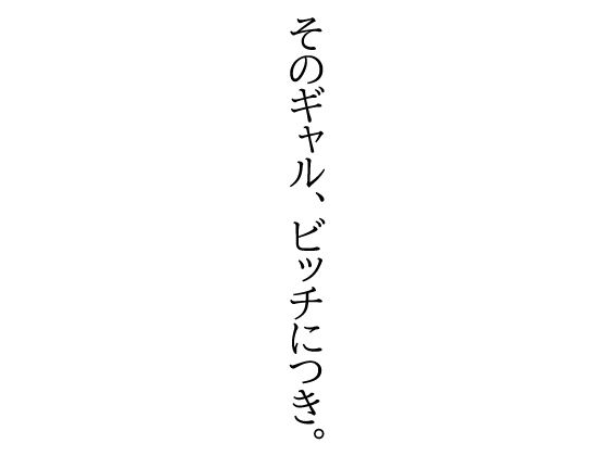 そのギャル、ビッチにつき。