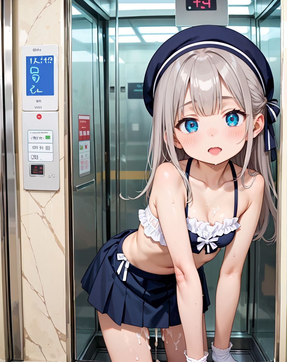 サンプル画像2:出会って5秒で密室ラブ 平成エレベーターガールpart.4(プリズムK) [d_665930]