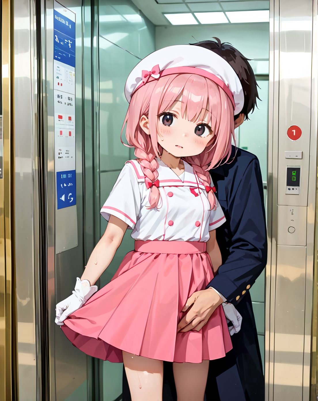 サンプル画像5:出会って5秒で密室ラブ 平成エレベーターガールpart.4(プリズムK) [d_665930]