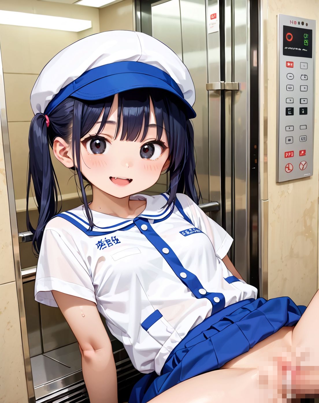 サンプル画像2:出会って5秒で密室ラブ 平成エレベーターガールpart.5(プリズムK) [d_665932]