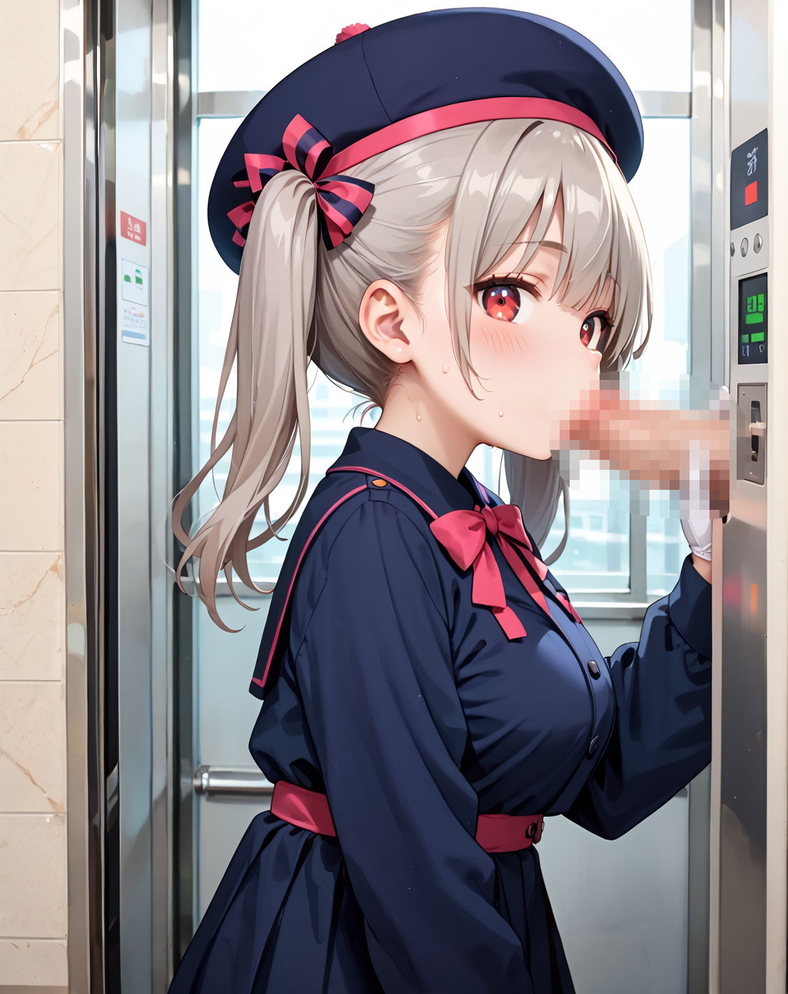 サンプル画像2:出会って5秒で密室ラブ 平成エレベーターガールpart.7(プリズムK) [d_665935]