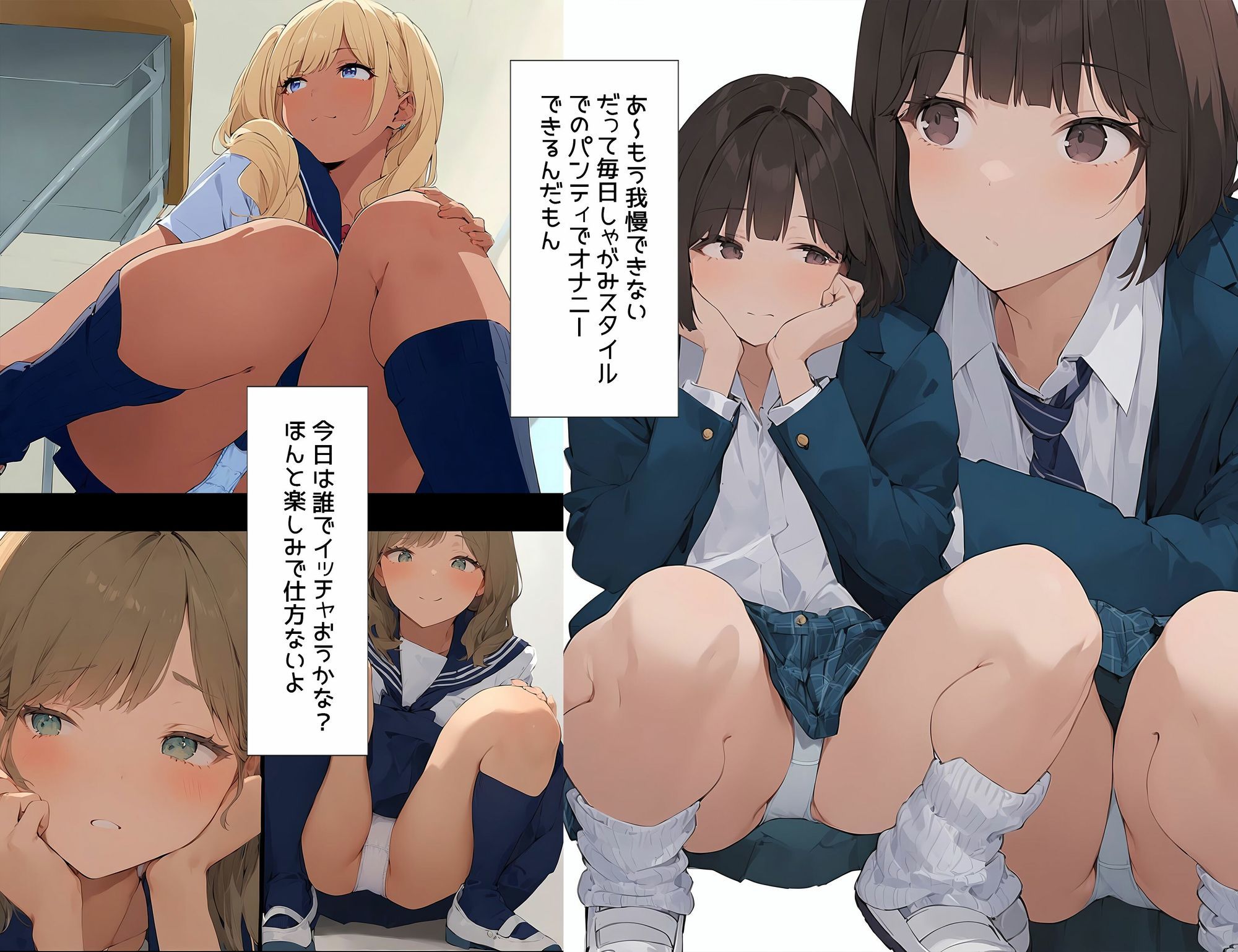 サンプル画像5:僕は徹底的にしゃがみパンチラを愛している(日替わりさん) [d_665936]